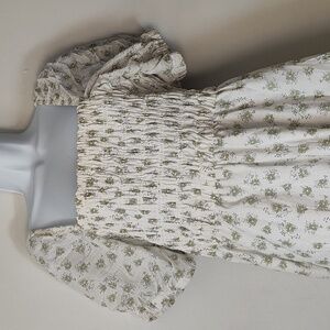 Celebrity Pink White Floral Dress